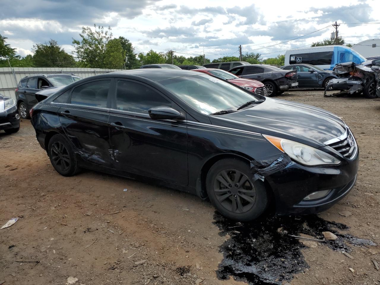 2013 Hyundai Sonata VIN 5NPEB4AC7DH668385 Copart auction photo, rear end / front end damage thumbnail 4
