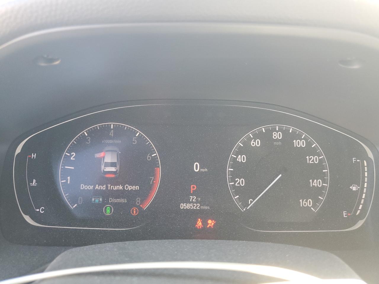 2021 Honda Accord VIN 1HGCV1F35MA028092 Copart auction photo, side damage thumbnail 9