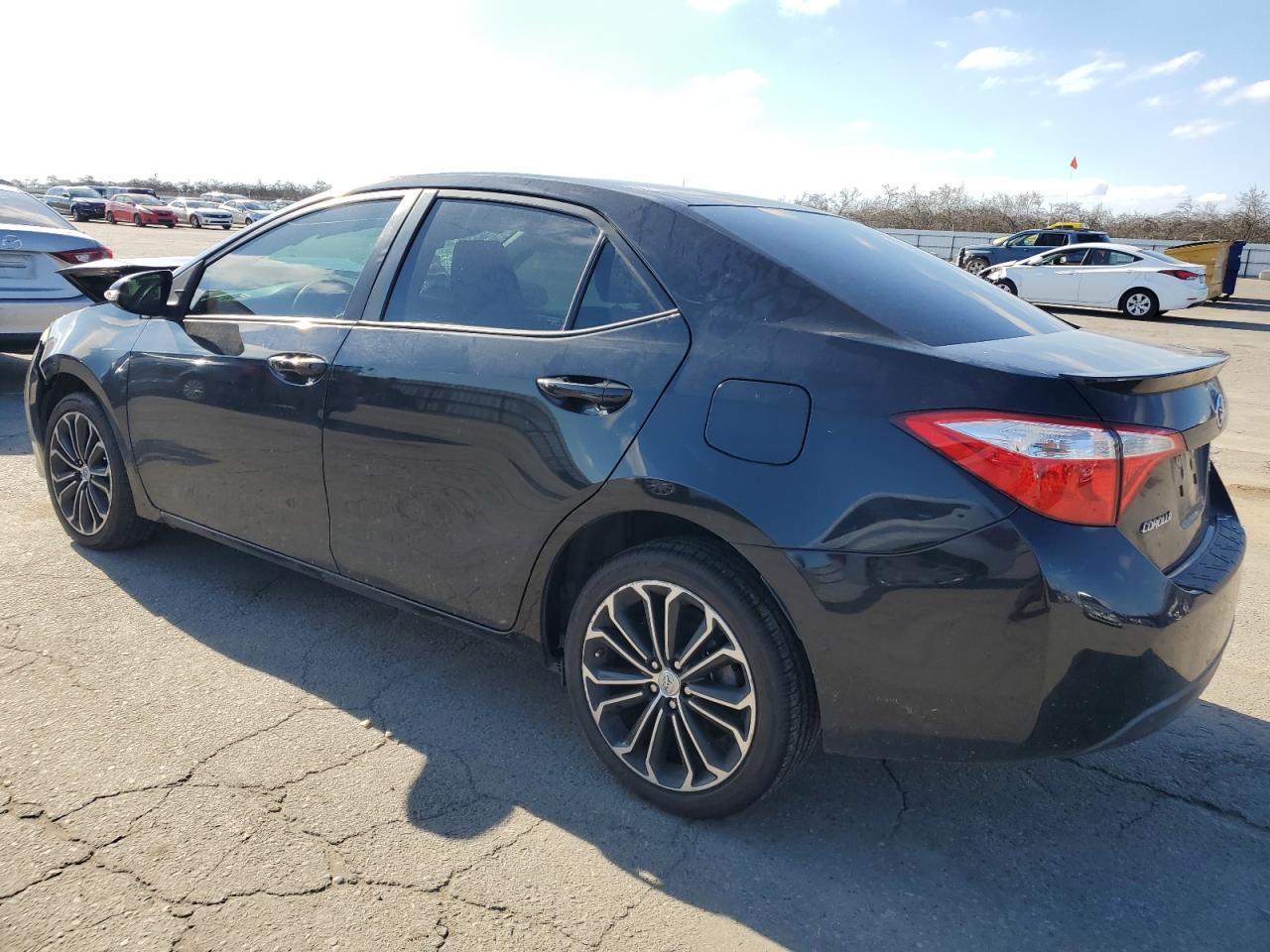 2016 Toyota Corolla VIN 5YFBURHE2GP406928 Copart auction photo, front end / side damage thumbnail 2