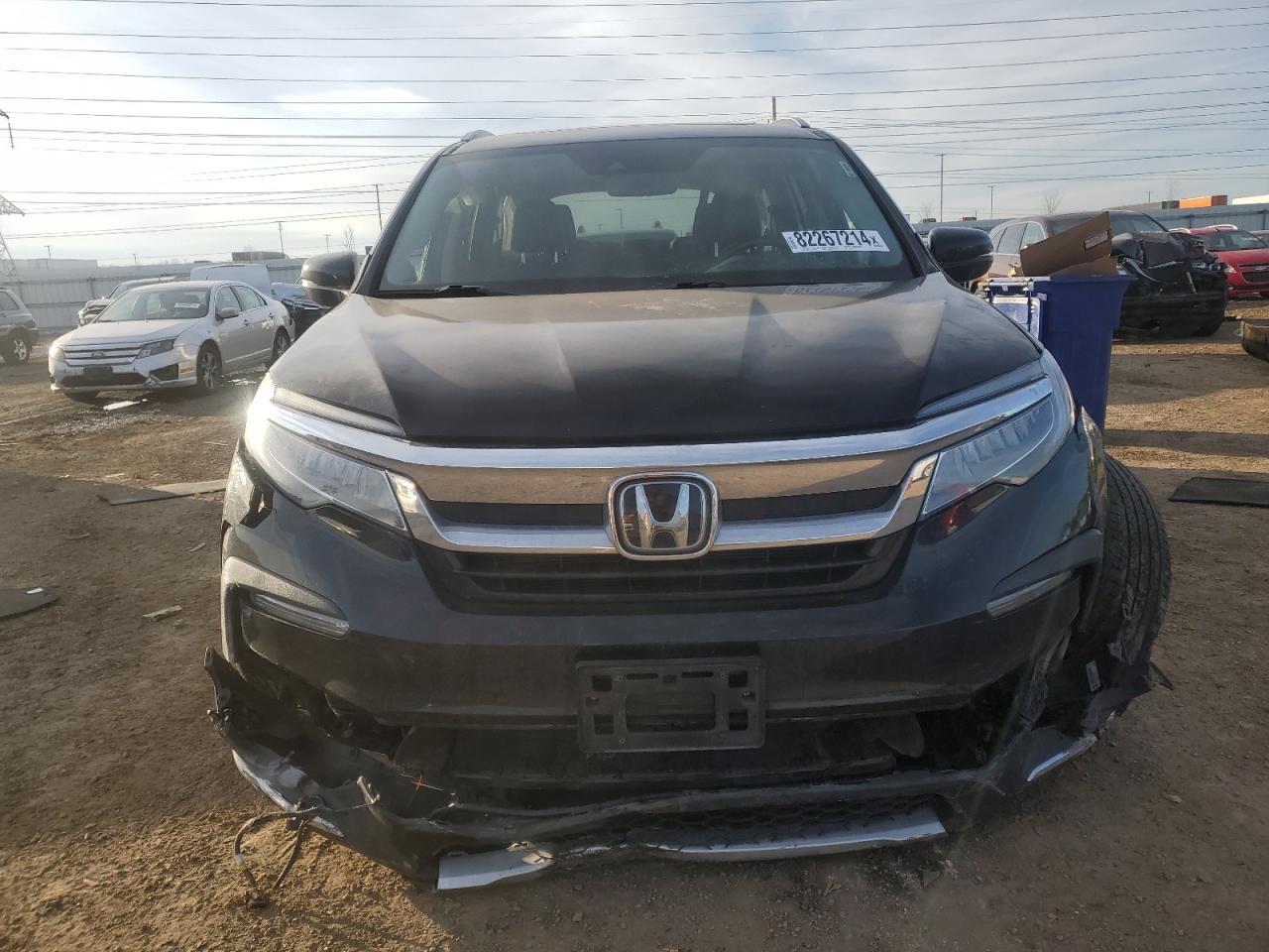 2021 Honda Pilot VIN 5FNYF6H96MB062632 Copart auction photo, undercarriage / front end damage thumbnail 5