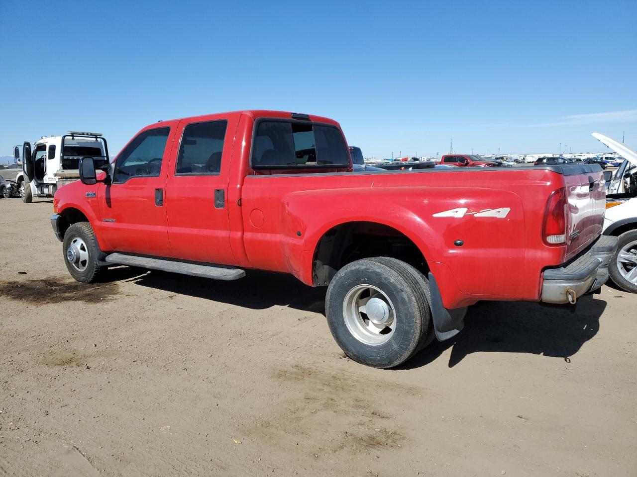 1999 Ford F350 VIN 1FTWW33F9XED74498 Copart auction photo, vandalism damage thumbnail 2