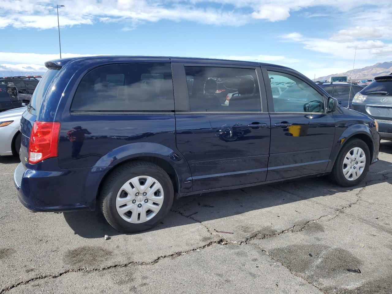 2014 Dodge Caravan VIN 2C4RDGBG0ER431935 Copart auction photo, rear end damage thumbnail 3
