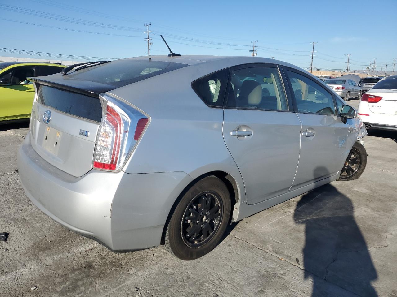 2015 Toyota Prius VIN JTDKN3DU4F1878879 Copart auction photo, front end / side damage thumbnail 3