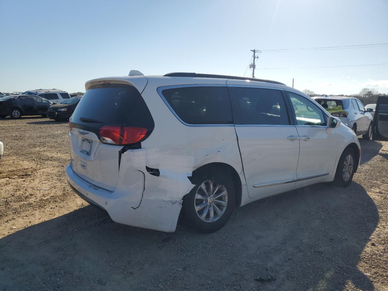 2017 Chrysler Pacifica VIN 2C4RC1BG0HR832003 Copart auction photo, rear end / mechanical damage thumbnail 3