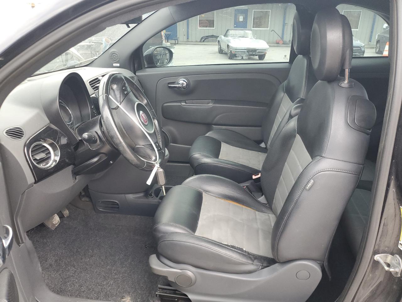 2012 Fiat 500 VIN 3C3CFFBR5CT115473 Copart auction photo, side / front end damage thumbnail 7
