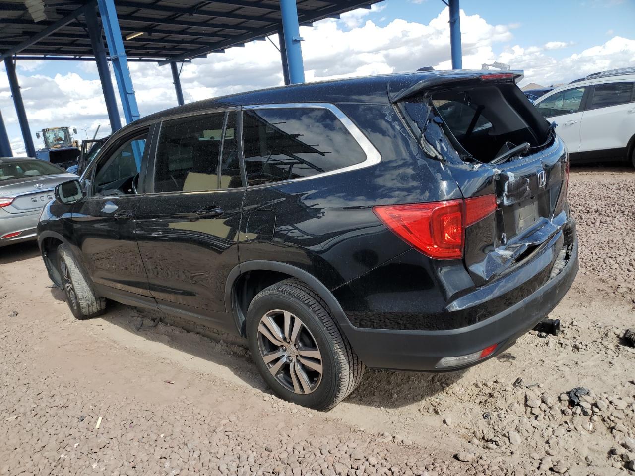 2016 Honda Pilot VIN 5FNYF6H57GB013103 Copart auction photo, rear end damage thumbnail 2