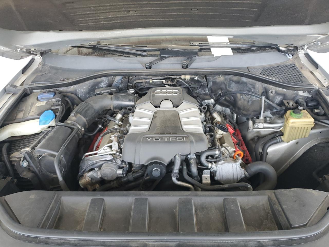 2013 Audi Q7 VIN WA1DGBFE6DD001500 Copart auction photo, side / front end damage thumbnail 12