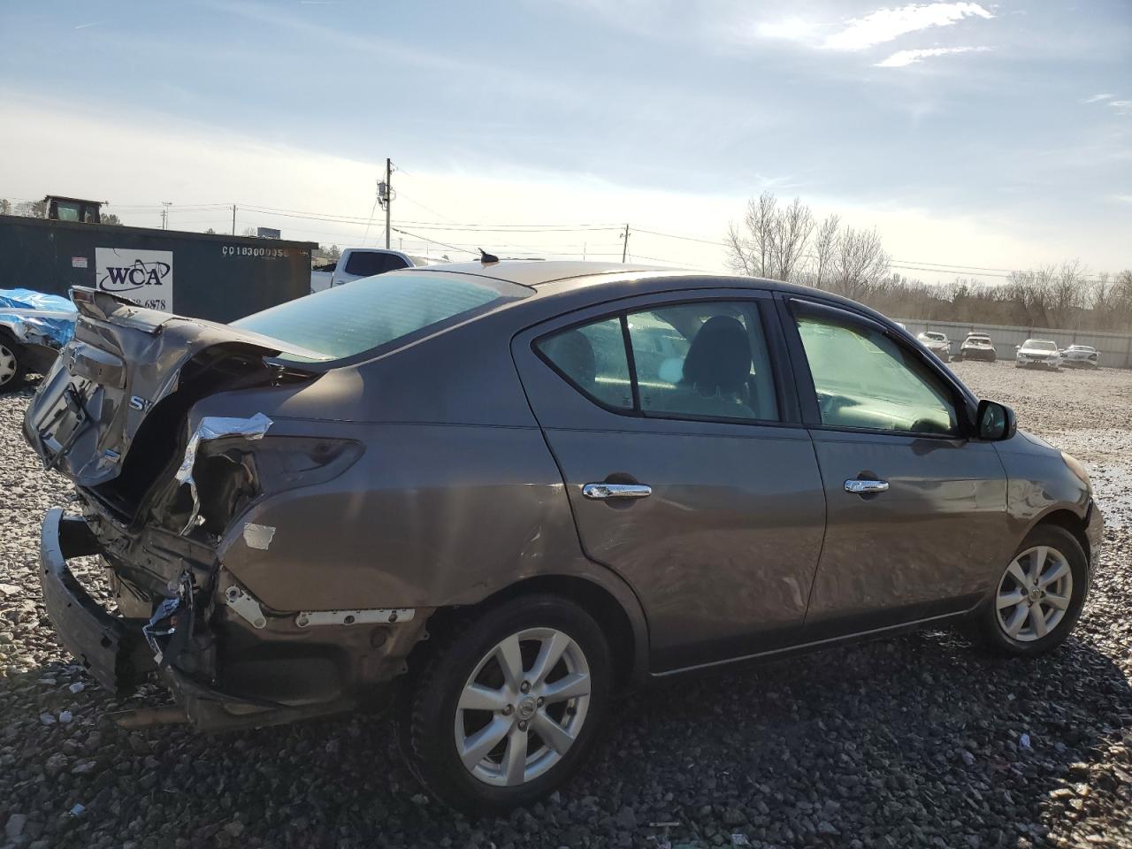 2014 Nissan Versa VIN 3N1CN7AP0EL842000 Copart auction photo, rear end / minor dent/scratches damage thumbnail 3
