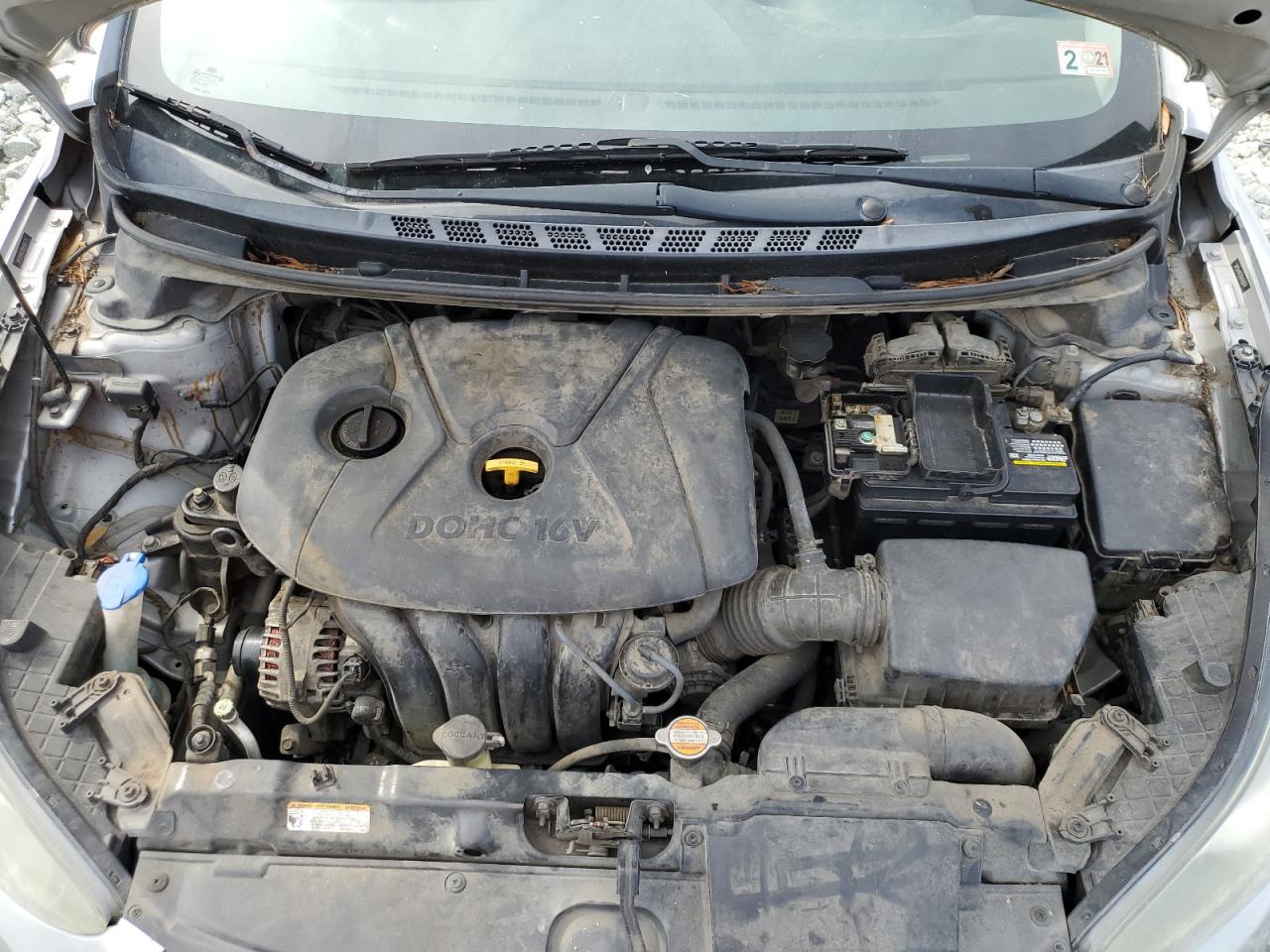 2013 Hyundai Elantra VIN 5NPDH4AE0DH160674 Copart auction photo, mechanical / minor dent/scratches damage thumbnail 11