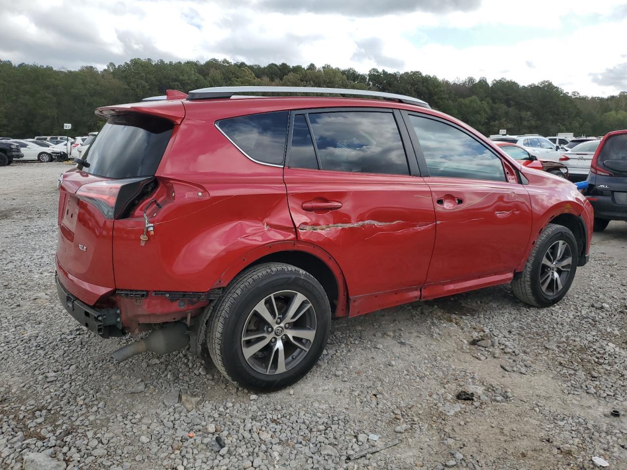2016 Toyota RAV 4 VIN 2T3WFREV3GW278396 Copart auction photo, side / front end damage thumbnail 3