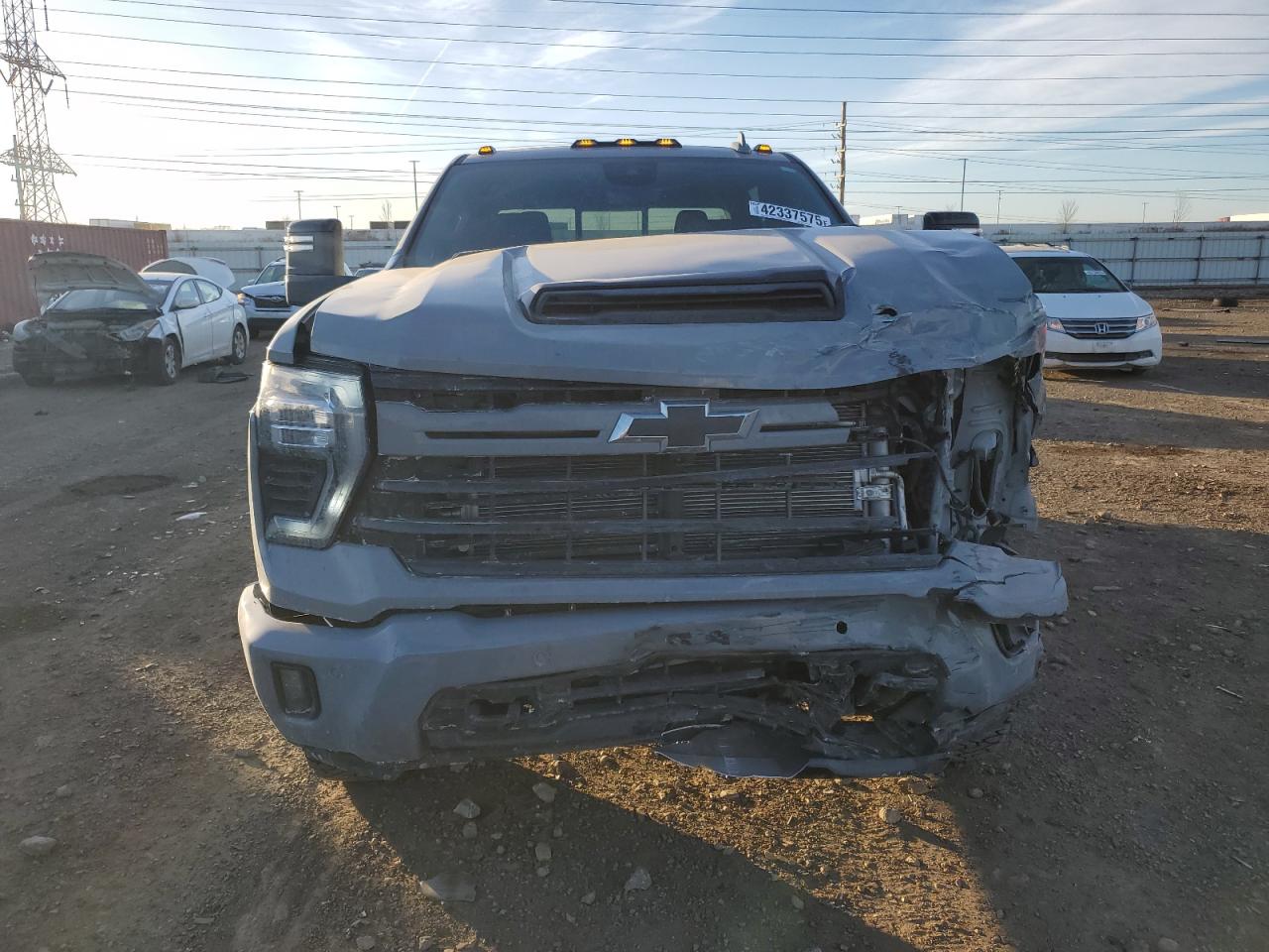 2024 Chevrolet Silverado VIN 2GC4YPEY5R1190378 Copart auction photo, front end / side damage thumbnail 5