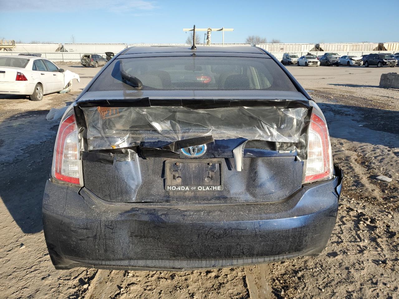2015 Toyota Prius VIN JTDKN3DUXF0460655 Copart auction photo, rear end damage thumbnail 6