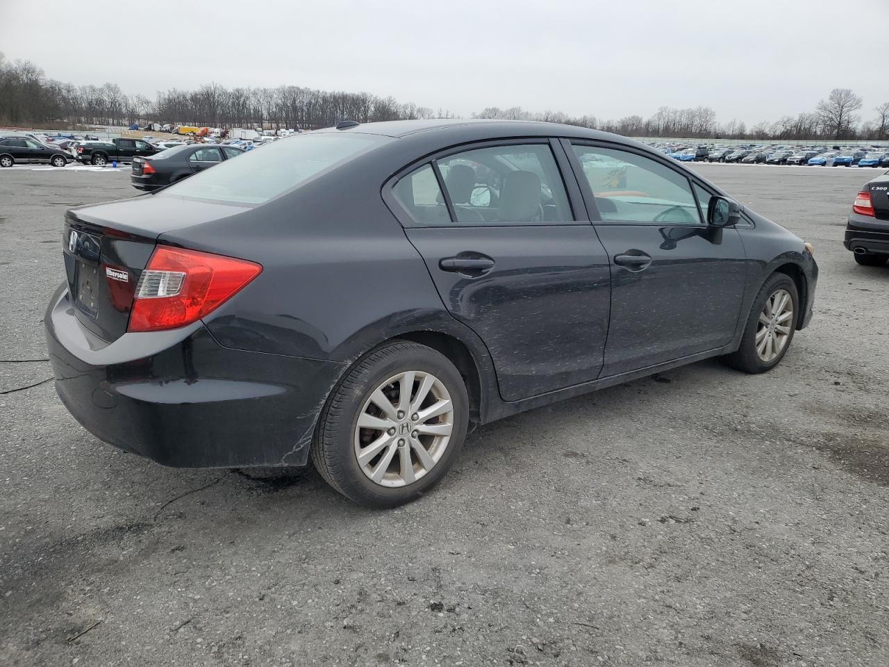 2012 Honda Civic VIN 19XFB2F9XCE363651 Copart auction photo, side damage thumbnail 3