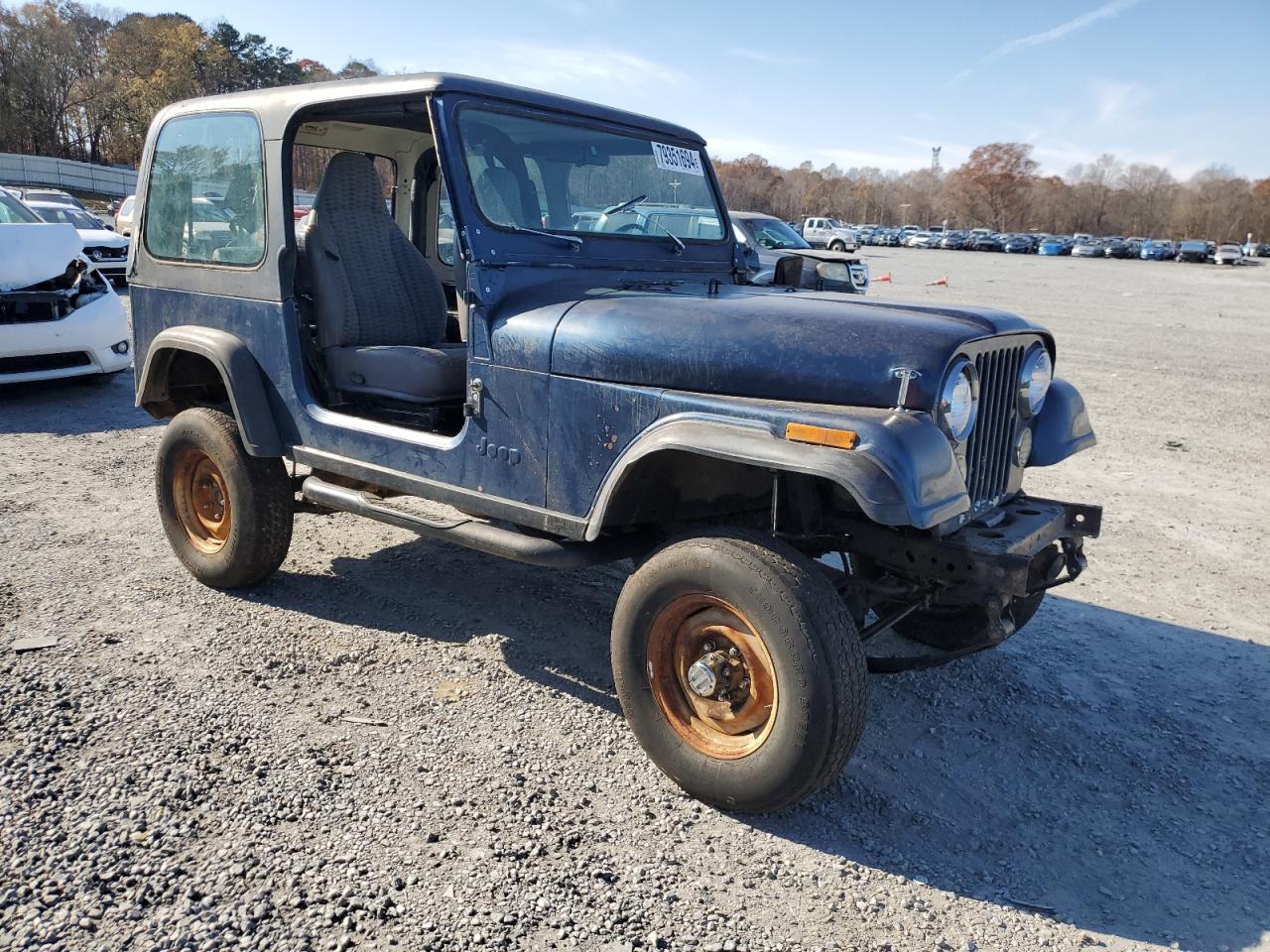 1984 Jeep CJ VIN 1JCCM87A1ET002214 Copart auction photo, all over damage thumbnail 4