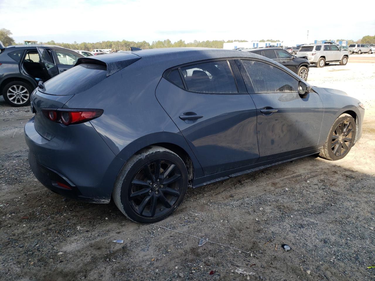 2020 Mazda 3 VIN JM1BPANM8L1164231 Copart auction photo, side damage thumbnail 3