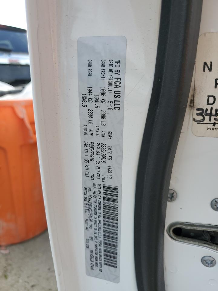 2016 Jeep Liberty (Patriot) VIN 1C4NJPBAXGD754138 Copart auction photo, hail damage thumbnail 13