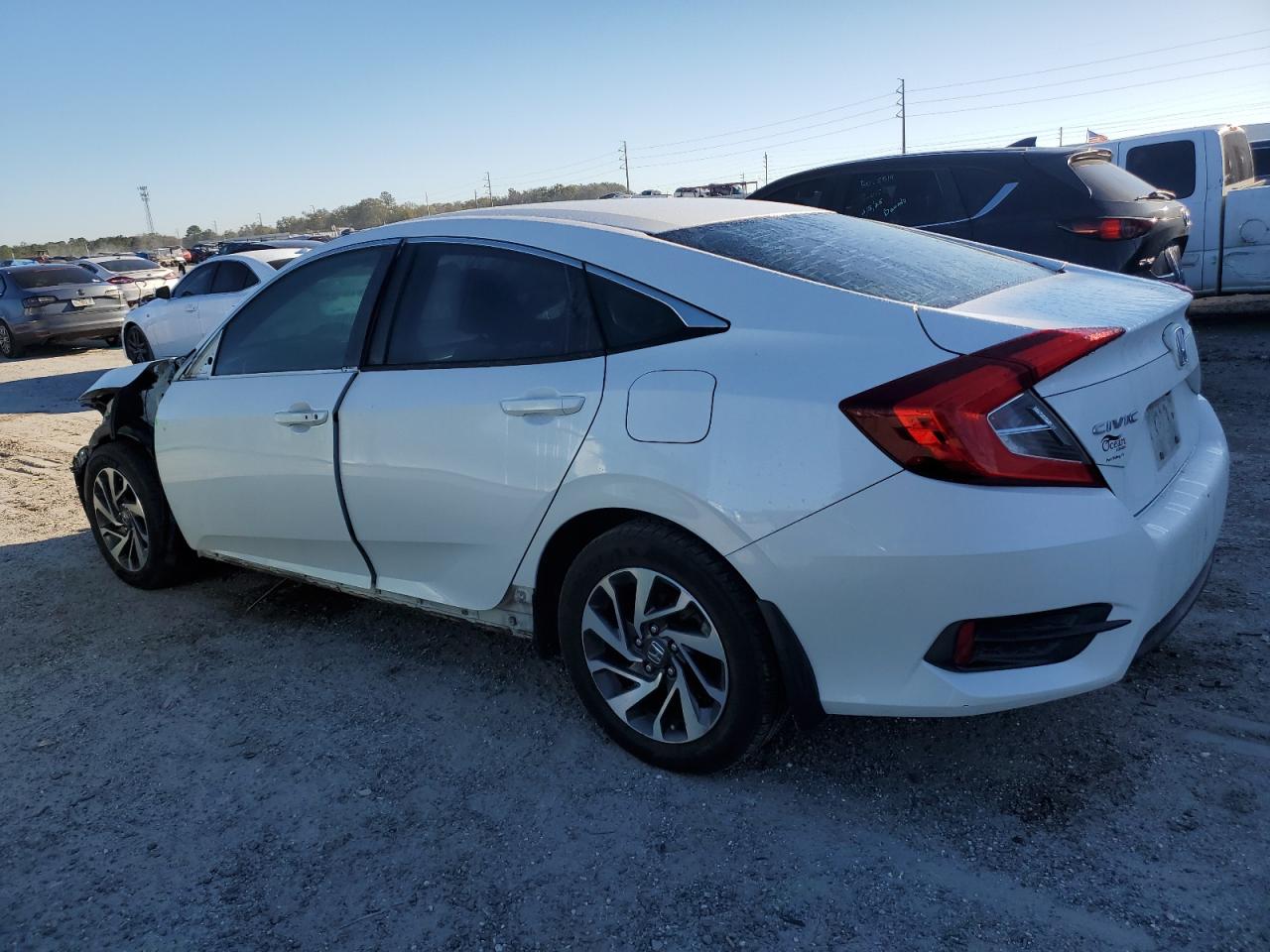 2016 Honda Civic VIN 19XFC2F75GE022062 Copart auction photo, front end / side damage thumbnail 2