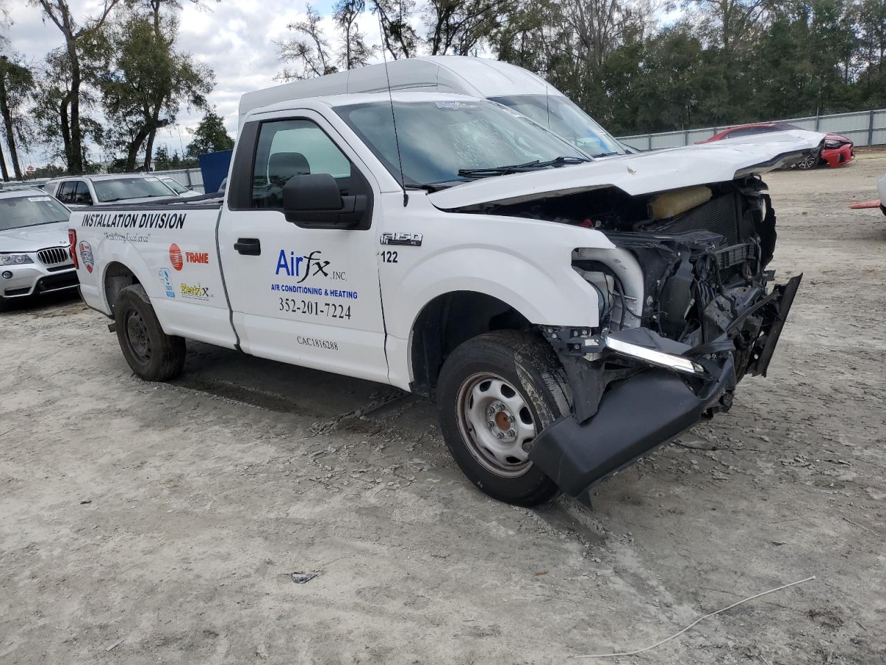 2018 Ford F-150 VIN 1FTMF1CB0JKE63961 Copart auction photo, front end / rear end damage thumbnail 4
