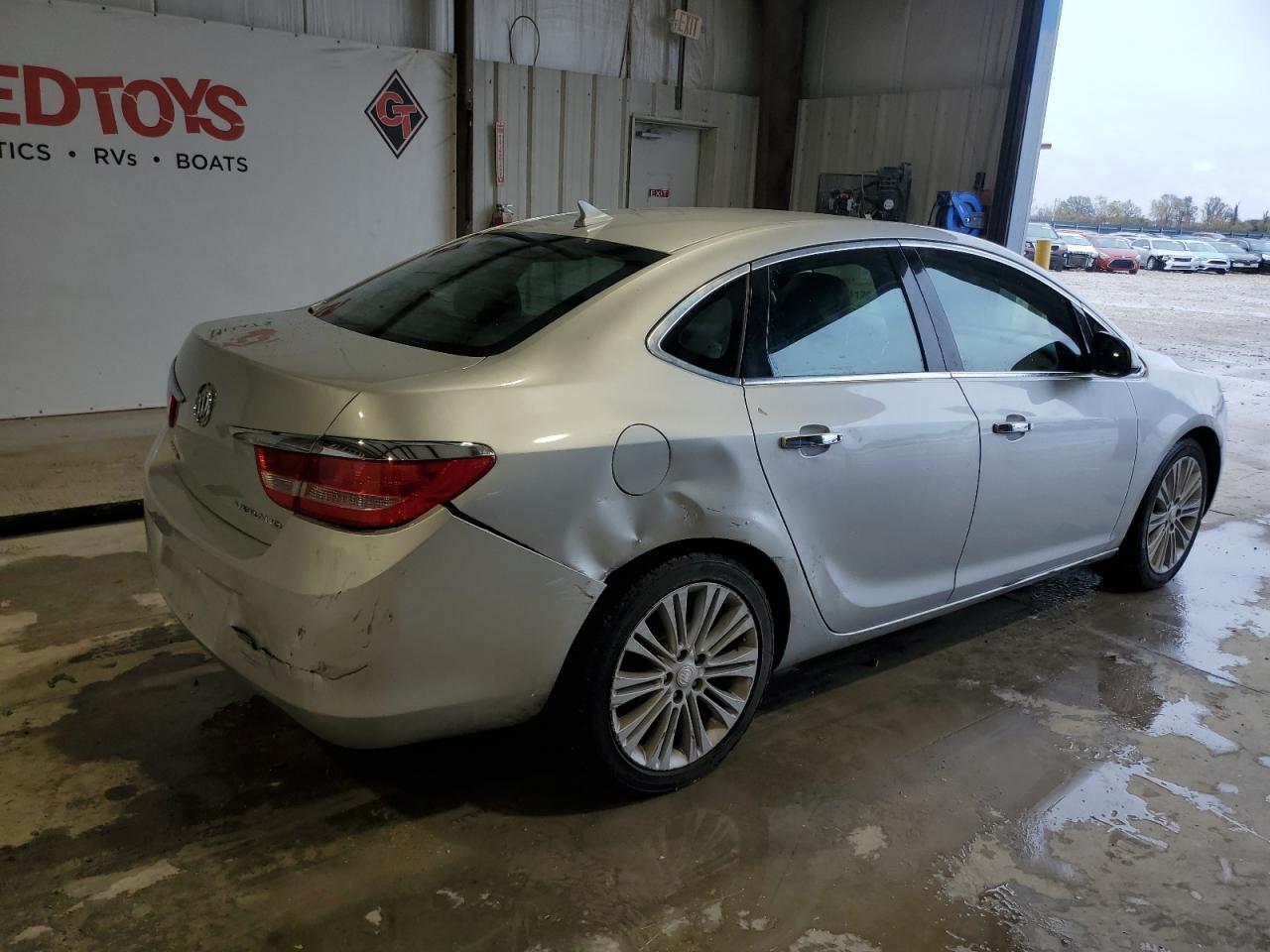 2013 Buick Verano VIN 1G4PP5SK0D4169595 Copart auction photo, rear end / side damage thumbnail 3