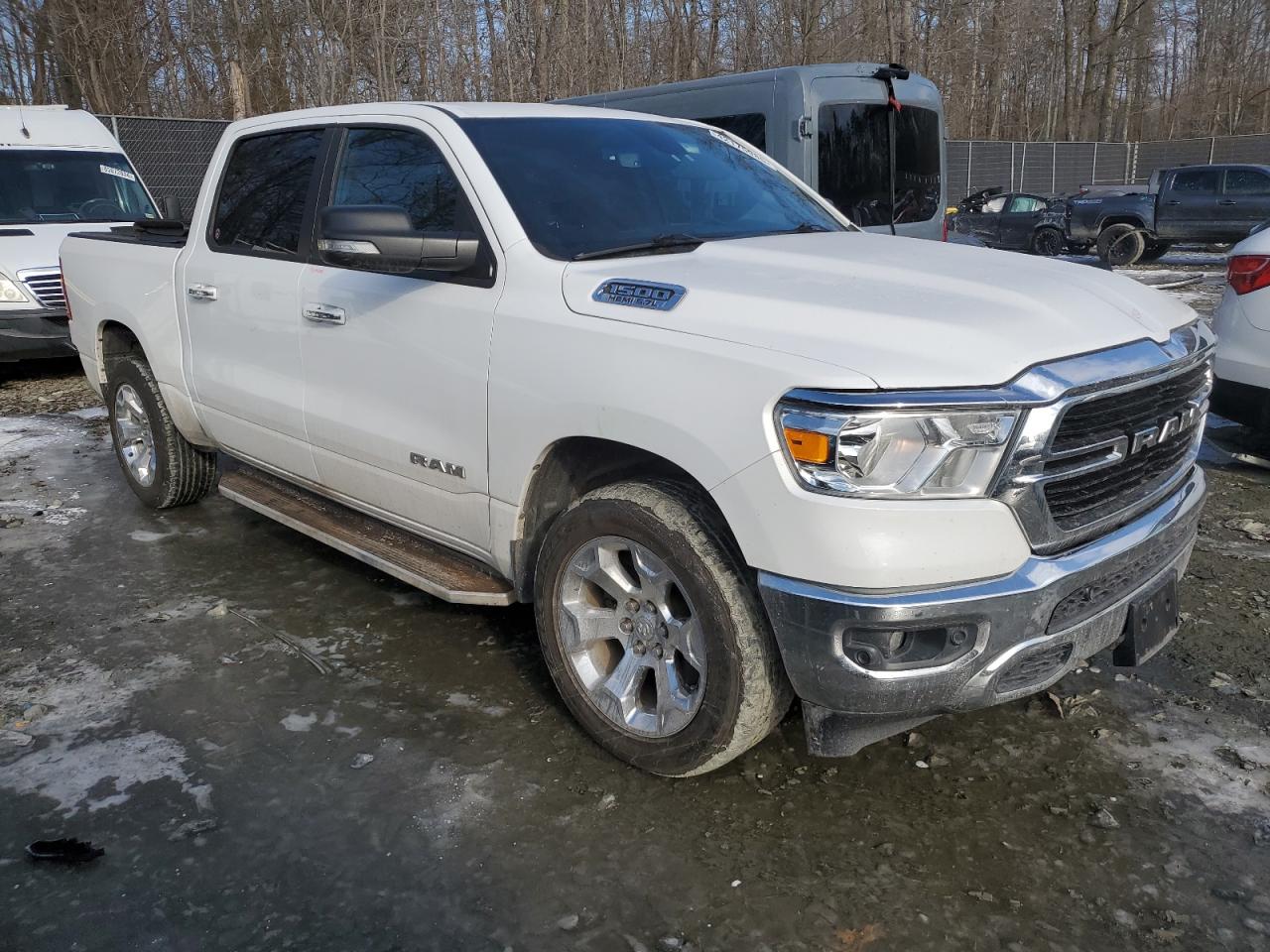 2019 RAM 1500 VIN 1C6SRFFT9KN840424 Copart auction photo, rear end damage thumbnail 4
