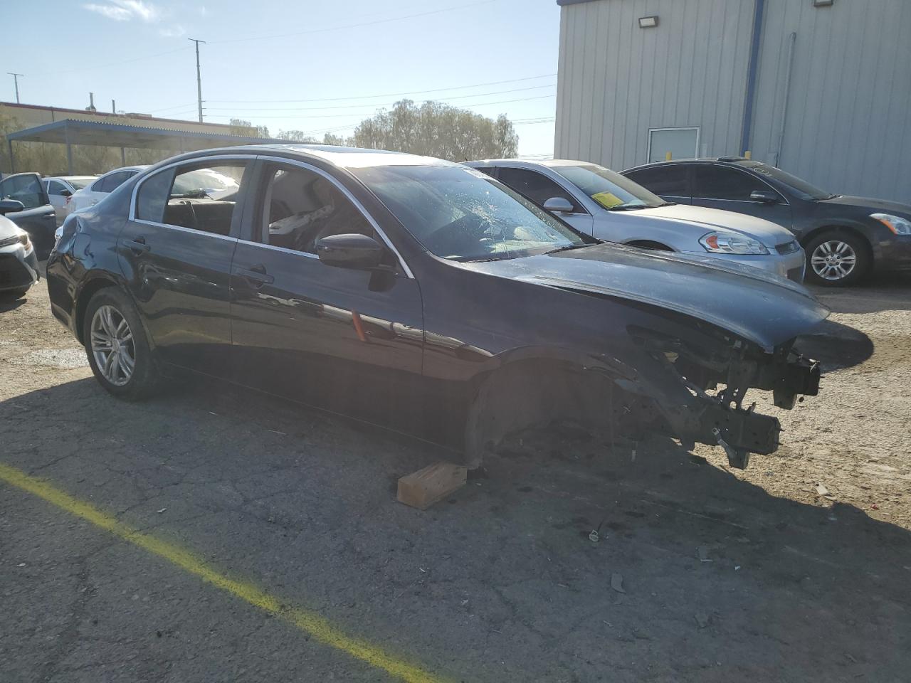 2013 Infiniti G VIN JN1CV6AP5DM723437 Copart auction photo, vandalism damage thumbnail 4