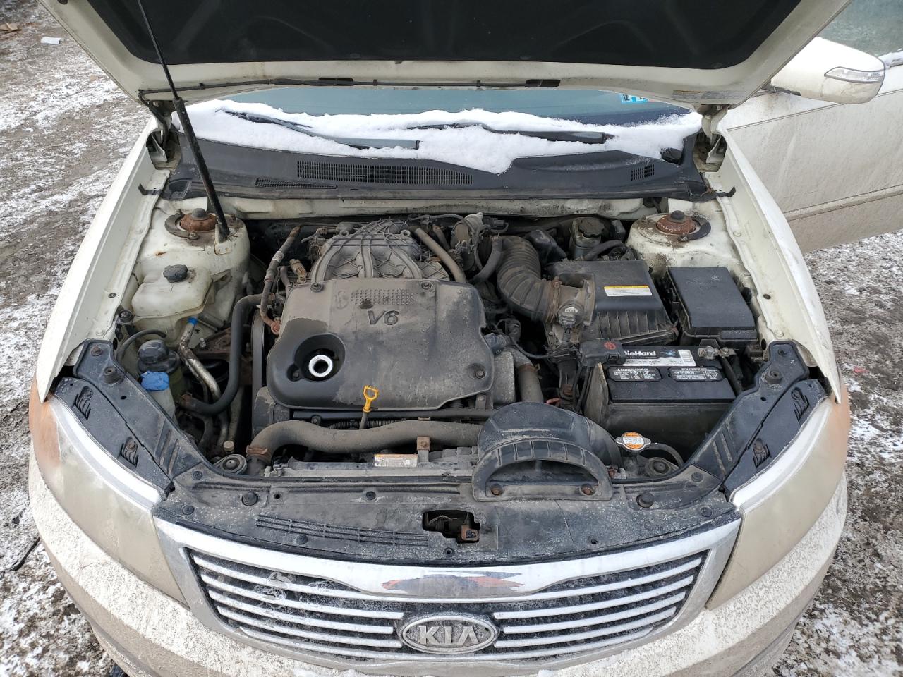 2009 KIA Optima VIN KNAGE224095352407 Copart auction photo, side / front end damage thumbnail 11