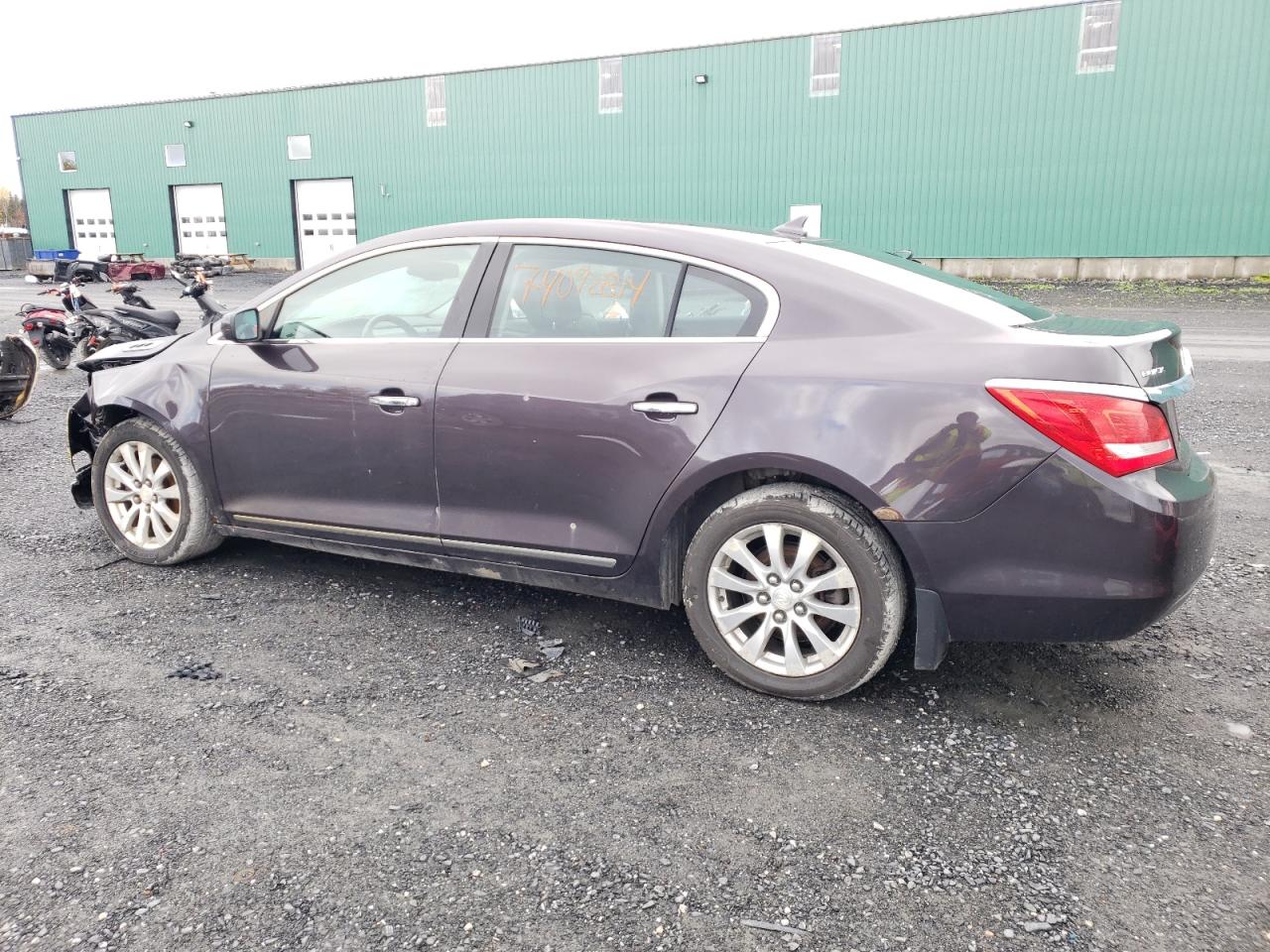 2014 Buick LaCrosse VIN 1G4GA5GR8EF168420 Copart auction photo, front end / side damage thumbnail 2