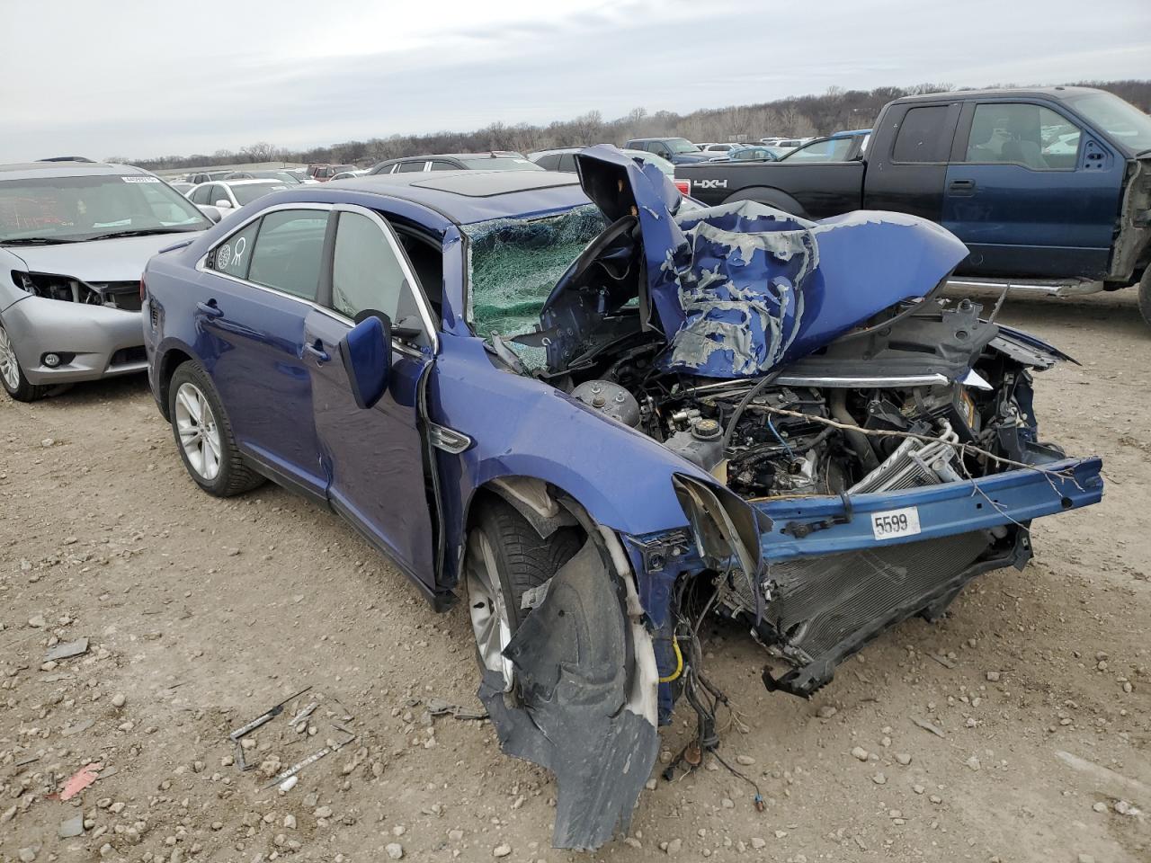 2014 Ford Taurus VIN 1FAHP2E86EG134296 Copart auction photo, all over damage thumbnail 4