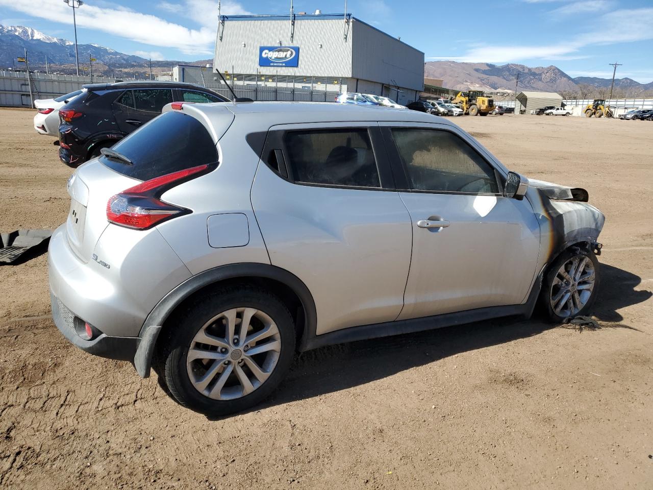 2016 Nissan Juke VIN JN8AF5MV9GT656961 Copart auction photo, burn / front end damage thumbnail 3