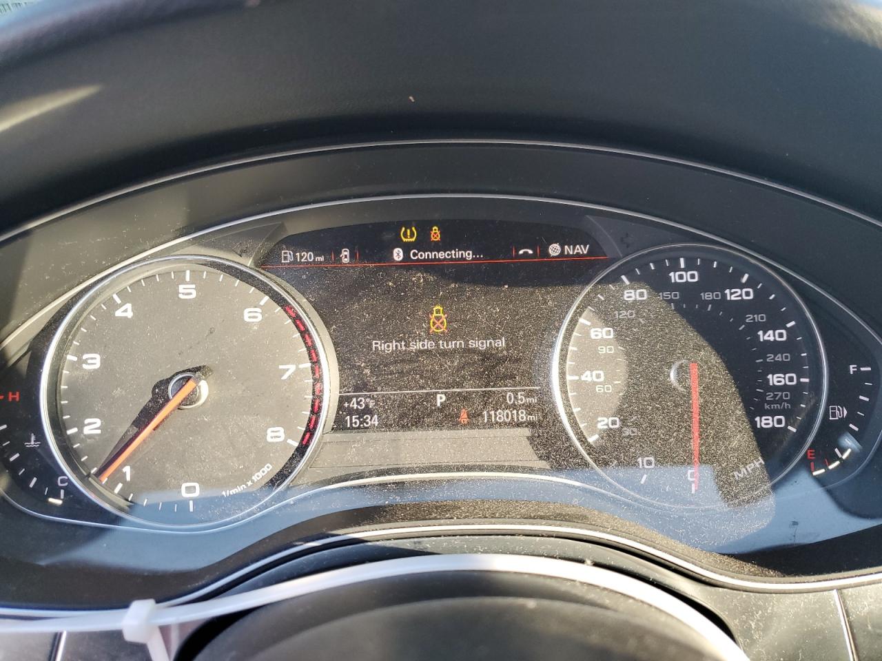 2015 Audi A6 VIN WAUGFAFC7FN026043 Copart auction photo, front end damage thumbnail 9