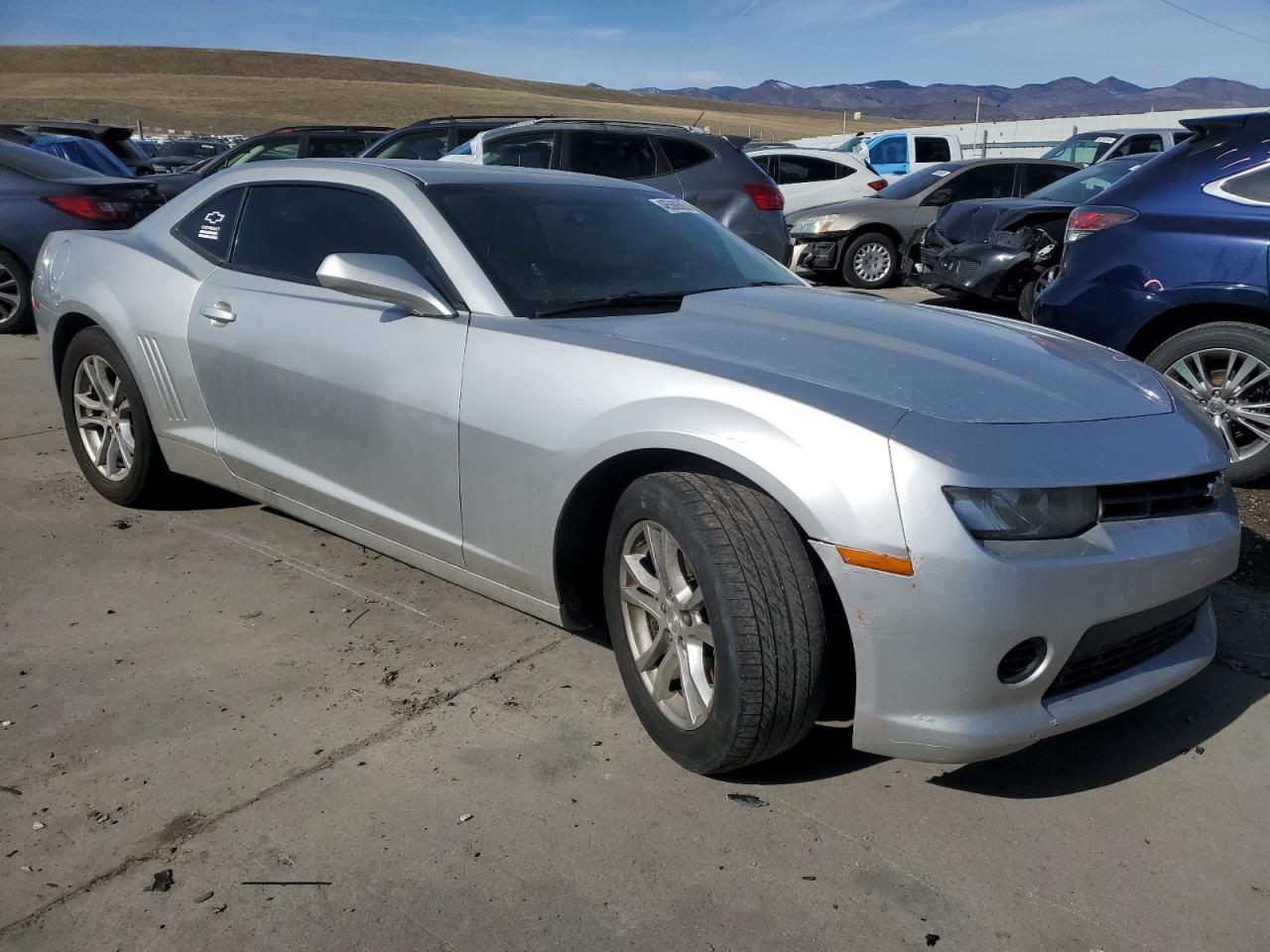 2015 Chevrolet Camaro VIN 2G1FA1E38F9185664 Copart auction photo, side damage thumbnail 4