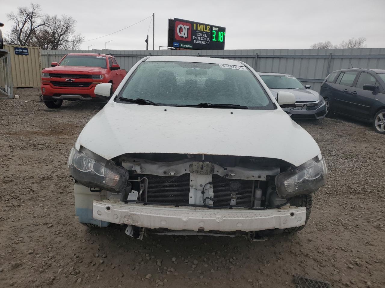 2012 Mitsubishi Lancer VIN JA32U8FW6CU014598 Copart auction photo, front end damage thumbnail 5