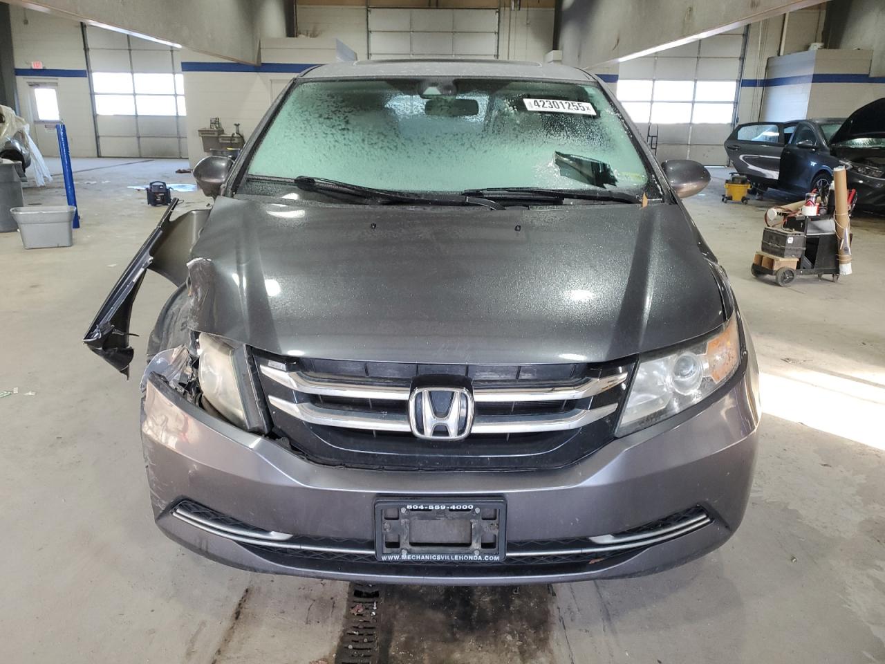 2014 Honda Odyssey VIN 5FNRL5H65EB100253 Copart auction photo, front end damage thumbnail 5