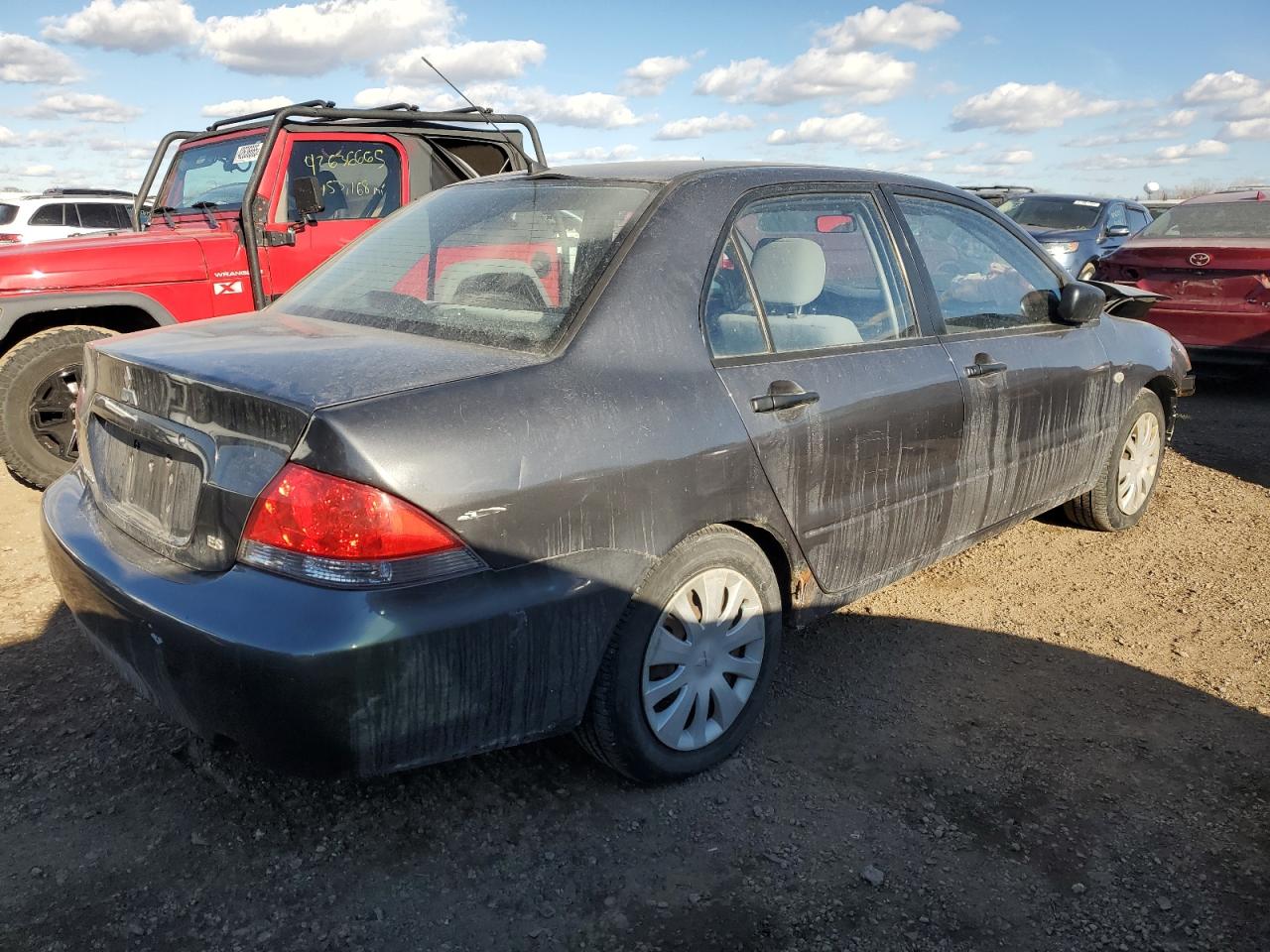 2006 Mitsubishi Lancer VIN JA3AJ26E26U048499 Copart auction photo, front end / side damage thumbnail 3