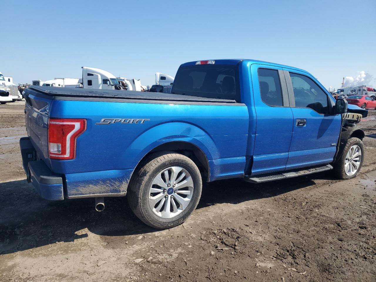 2016 Ford F-150 VIN 1FTEX1CP0GKE60242 Copart auction photo, front end / side damage thumbnail 3