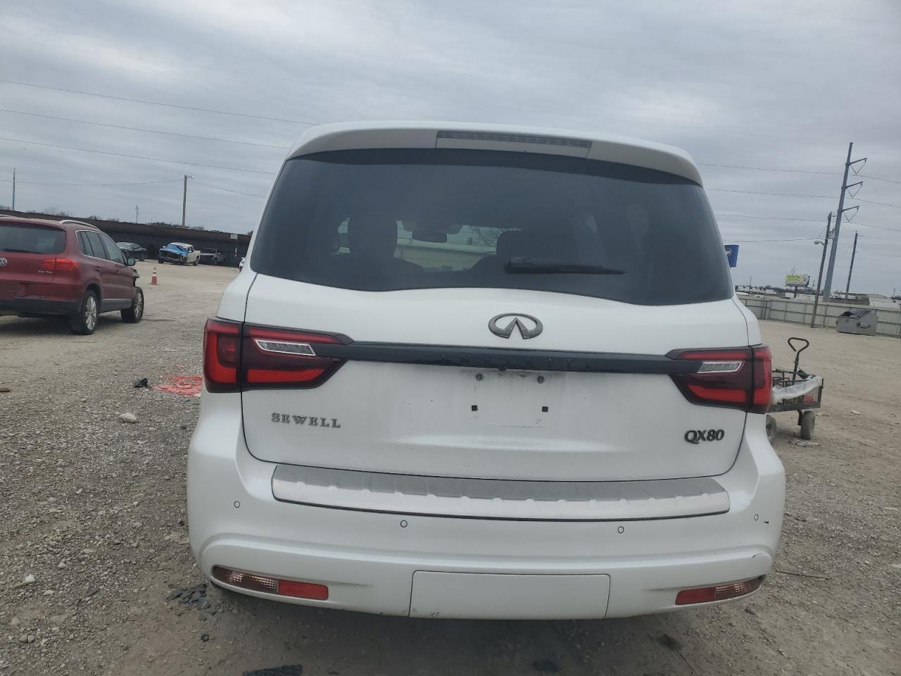 2018 Infiniti QX80 VIN JN8AZ2NF3J9665155 Copart auction photo, front end damage thumbnail 6