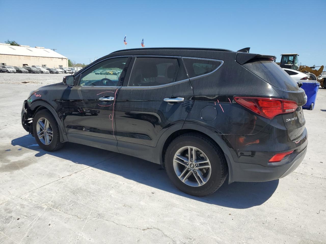 2017 Hyundai Santa Fe VIN 5NMZU3LB1HH047673 Copart auction photo, front end / undercarriage damage thumbnail 2