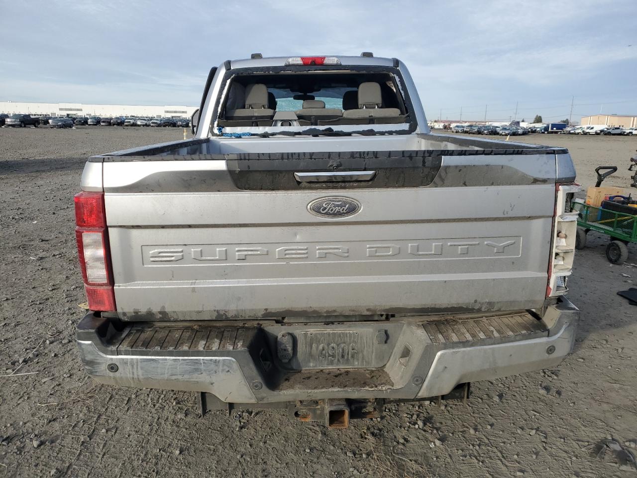 2021 Ford F250 VIN 1FT7W2BT5MEE09927 Copart auction photo, side / rear end damage thumbnail 6