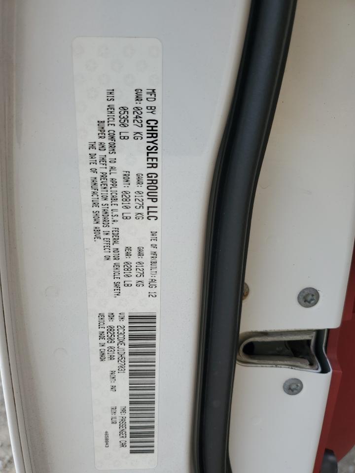2013 Dodge Charger VIN 2C3CDXEJ1DH527031 Copart auction photo, rear end damage thumbnail 14