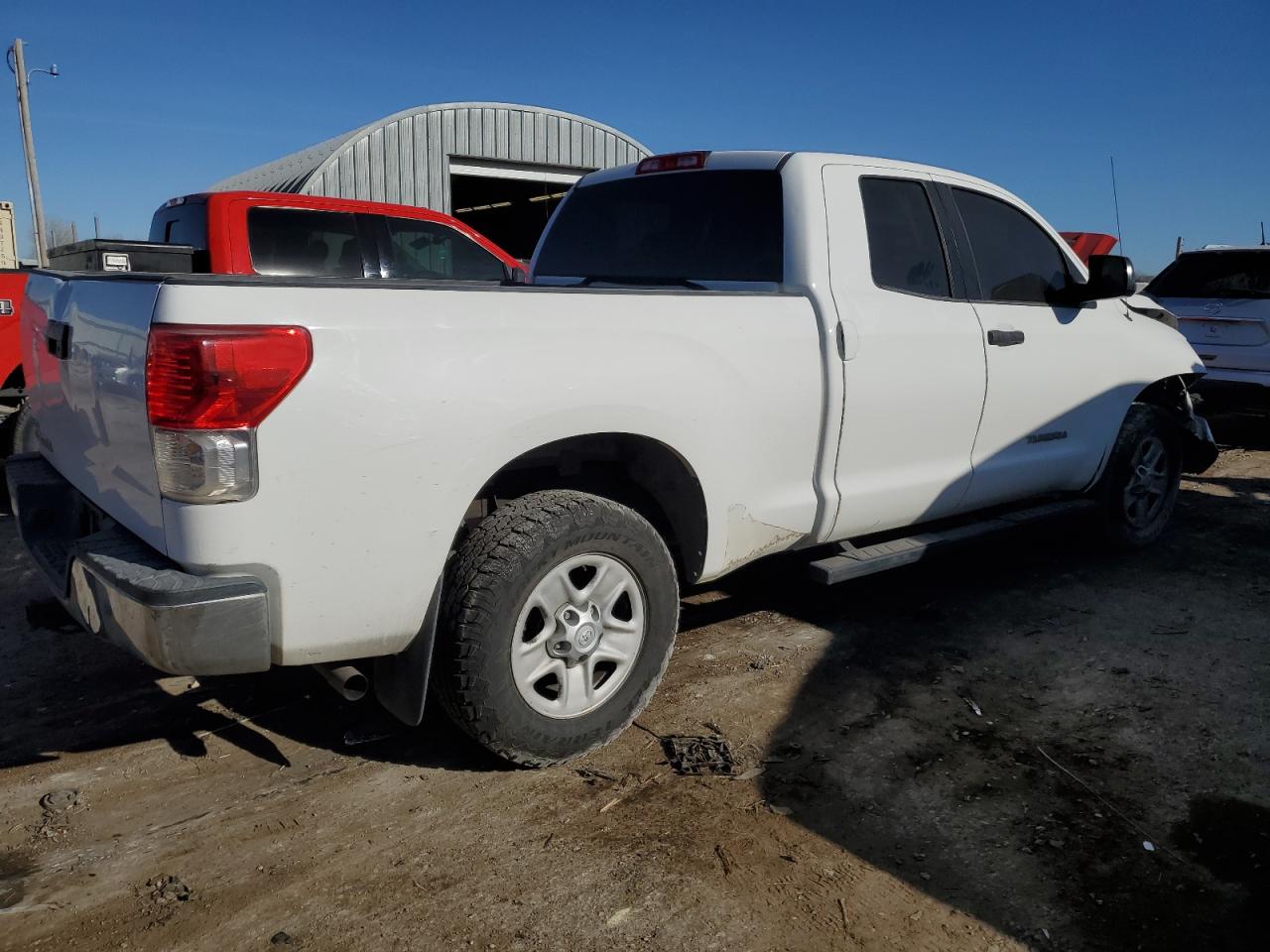 2013 Toyota Tundra VIN 5TFRU5F14DX028745 Copart auction photo, front end / side damage thumbnail 3