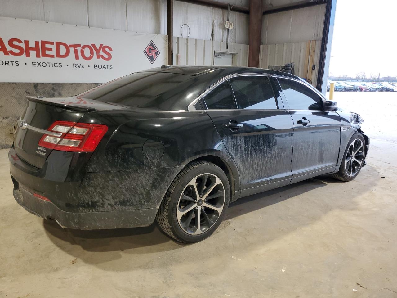2014 Ford Taurus VIN 1FAHP2E8XEG173649 Copart auction photo, front end / undercarriage damage thumbnail 3