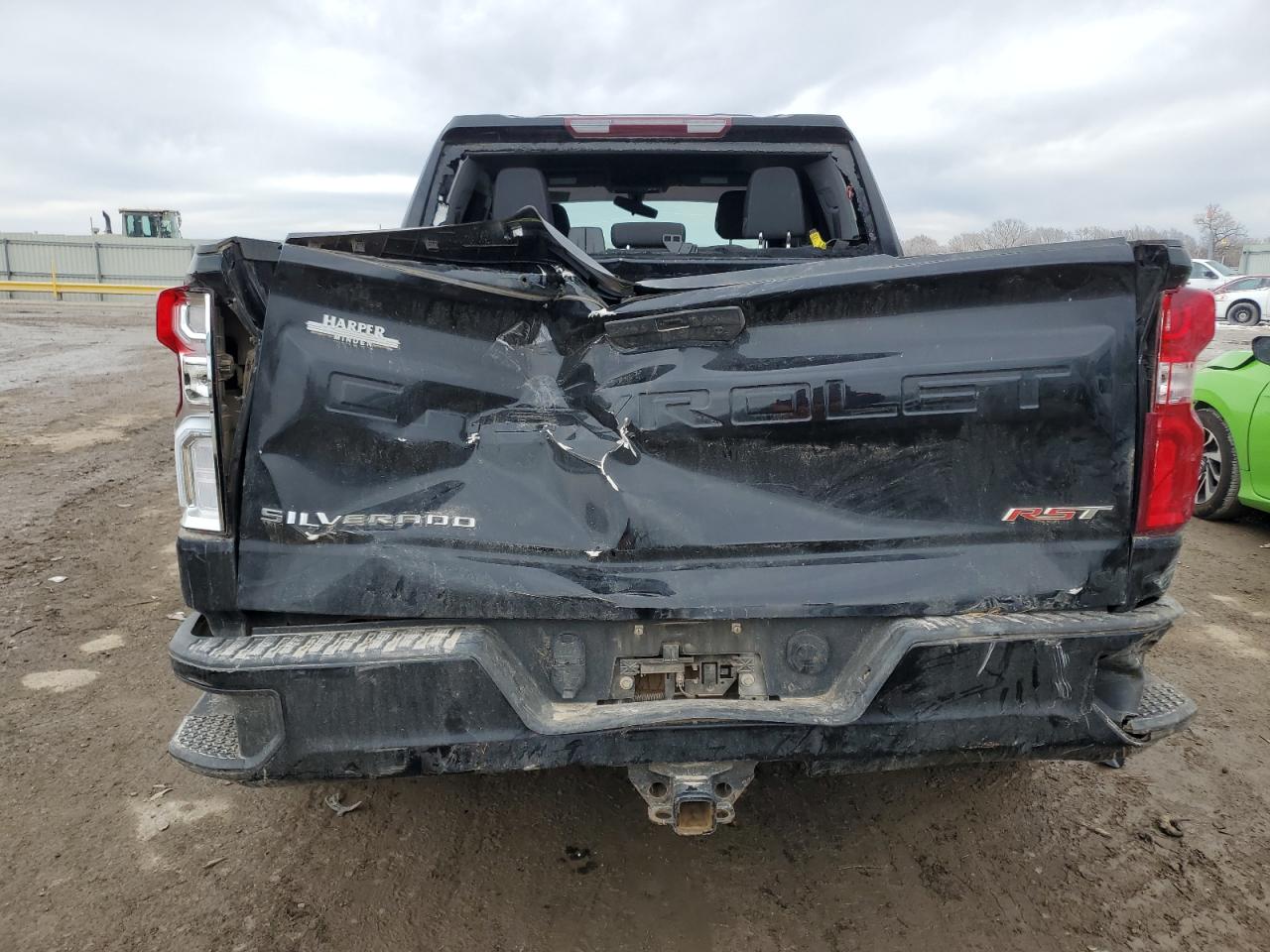 2021 Chevrolet Silverado VIN 1GCUYEED5MZ393434 Copart auction photo, front end / rear end damage thumbnail 6