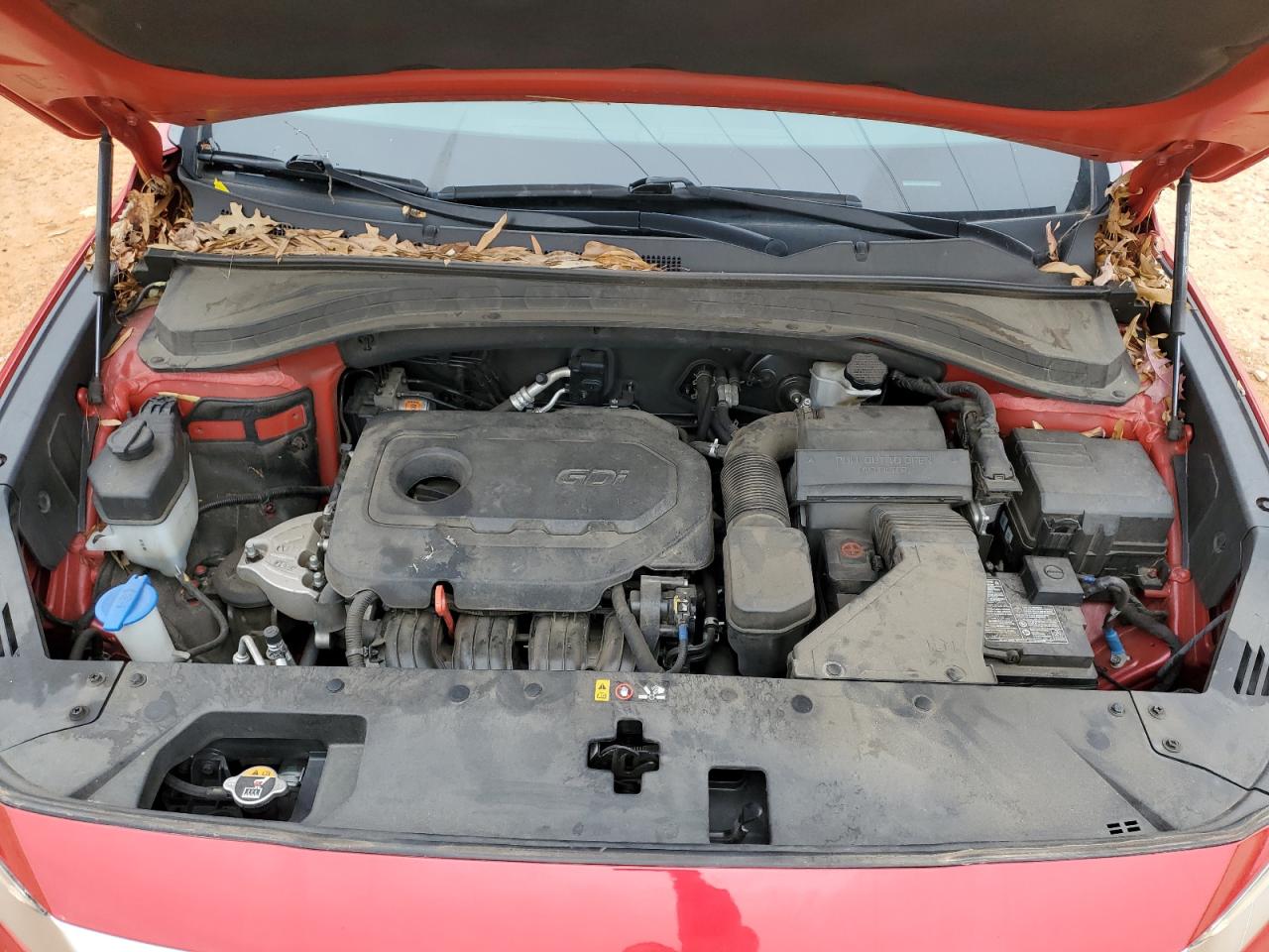2020 Hyundai Santa Fe VIN 5NMS33AD7LH271953 Copart auction photo, top/roof damage thumbnail 13