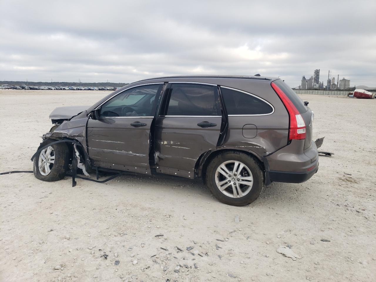2011 Honda CR-V VIN 3CZRE3H52BG701903 Copart auction photo, front end / side damage thumbnail 2
