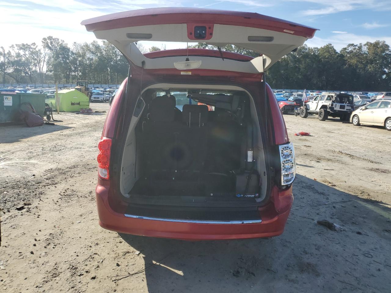 2012 Dodge Caravan VIN 2C4RDGDG5CR277734 Copart auction photo, rear end damage thumbnail 6