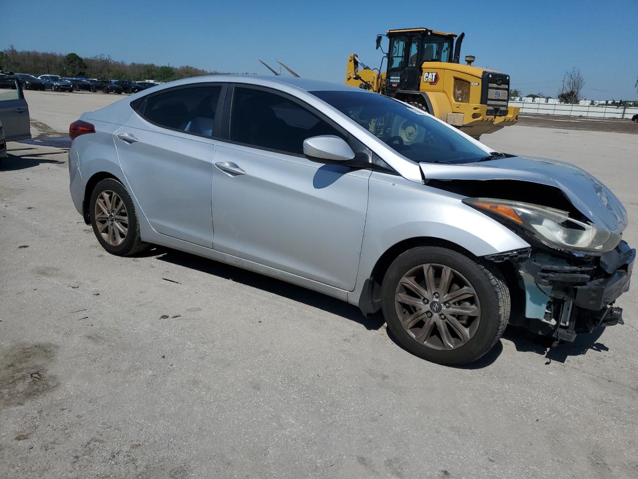 2014 Hyundai Elantra VIN KMHDH4AE8EU165107 Copart auction photo, front end damage thumbnail 4