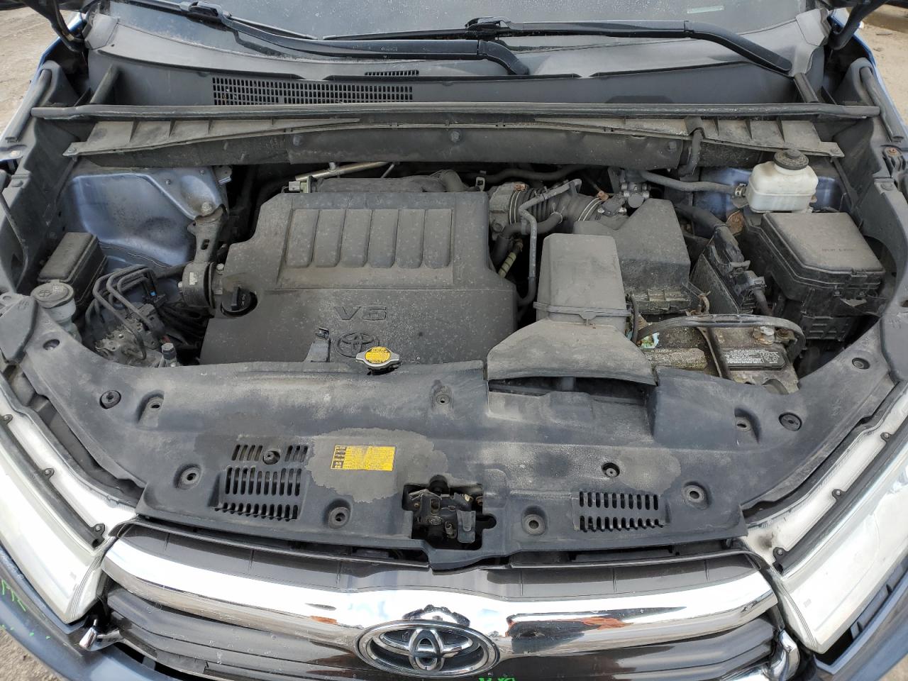 2014 Toyota Highlander VIN 5TDJKRFH0ES050384 Copart auction photo, front end damage thumbnail 12