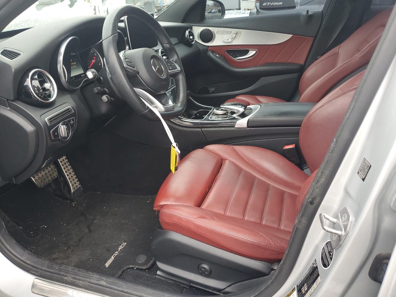 2018 Mercedes-Benz C-klasse VIN 55SWF4KB8JU238484 Copart auction photo, front end damage thumbnail 7