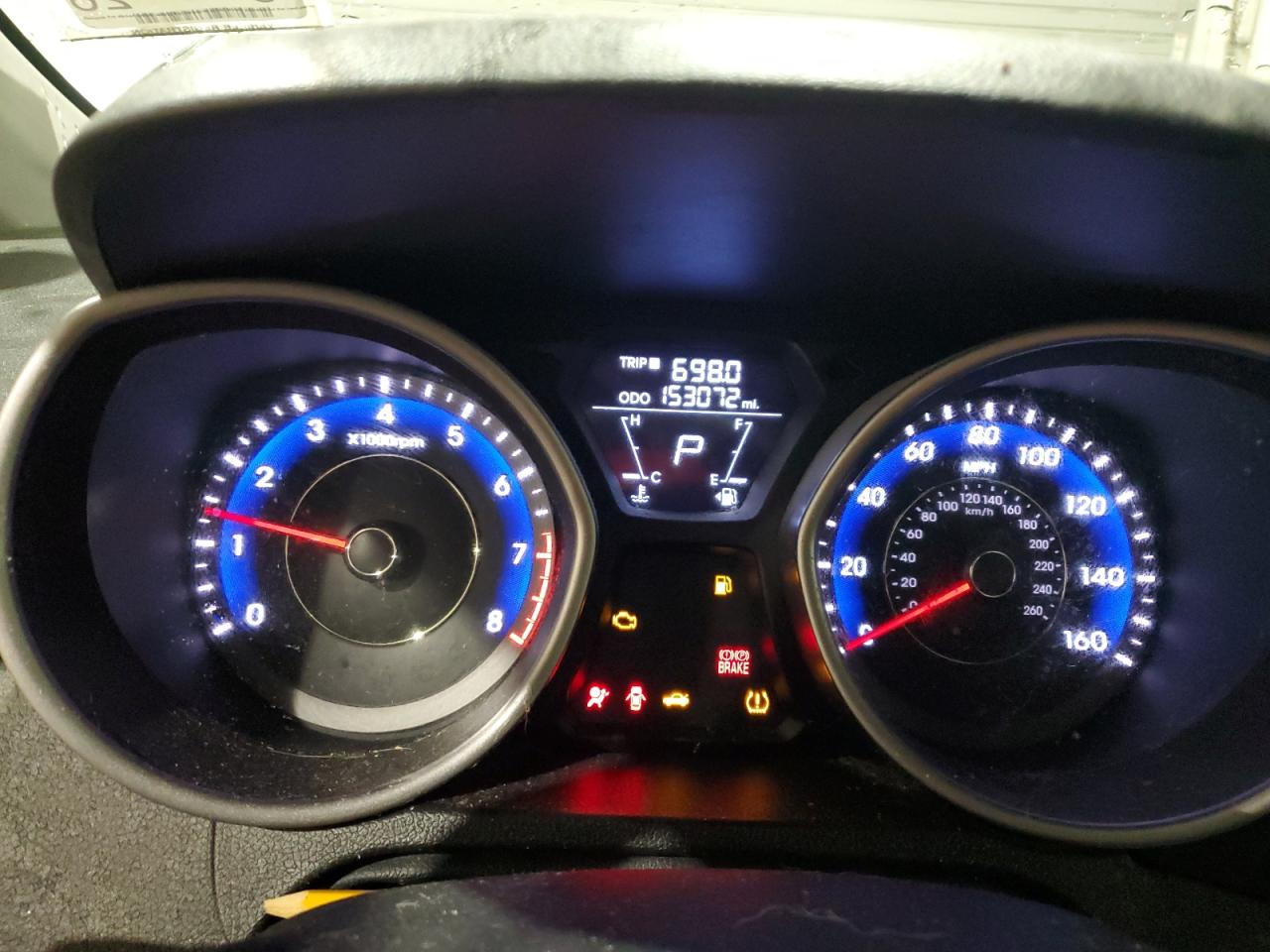 2012 Hyundai Elantra VIN KMHDH4AE6CU308374 Copart auction photo, rear end damage thumbnail 9