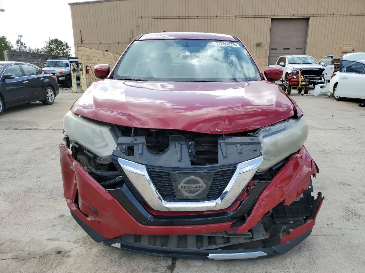 2017 Nissan Rogue VIN 5N1AT2MT6HC875830 Copart auction photo, front end / side damage thumbnail 5